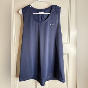 Women’s Columbia Navy Blue Sleeveless Relaxed Tank Top, XL